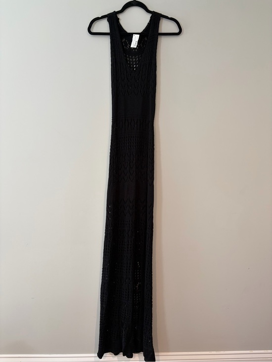 Gilli Dresses & Skirts - Black Crochet Maxi Dress